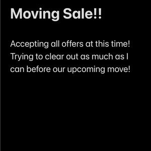 Moving Sale!